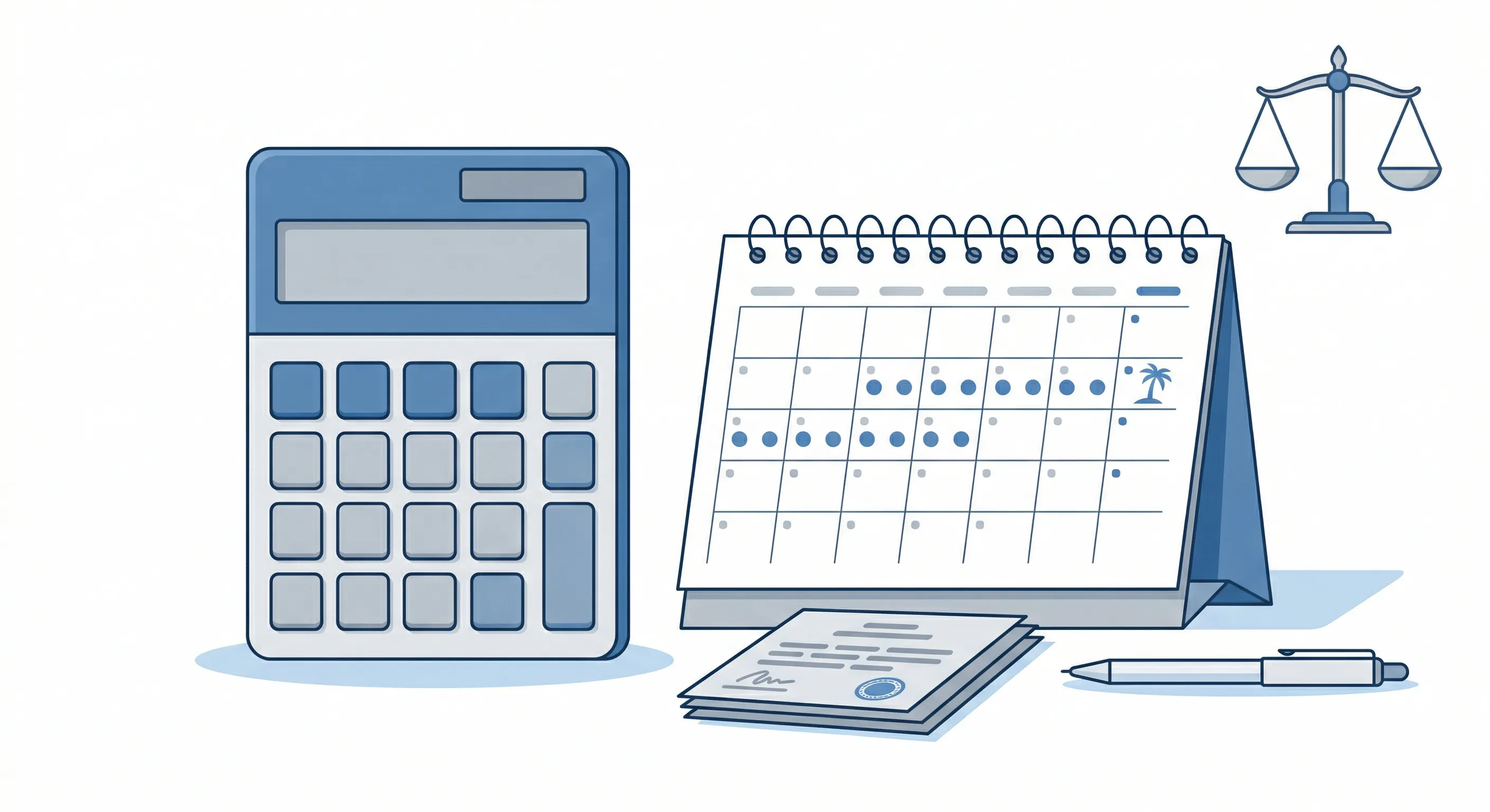 Калкулатор за платен отпуск 2026: Формула и примери
